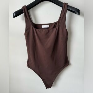 Babaton Bodysuit, Brown, Size Medium